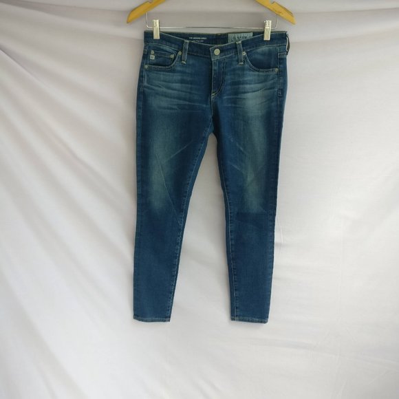 AG SUPER SKINNY ANKLE JEANS in LEGGING WASH  27w +MEASUREMENTS 98%Cotton - Picture 3 of 10